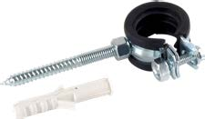 Valsir putkipidin kumivuorauksella, ruuvilla ja kiinnikkeellä 32 mm, M8, M8 x 100 mm