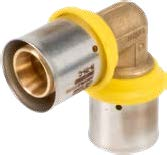 Valsir Pexal Gas -puristuskulma 90° 16x2