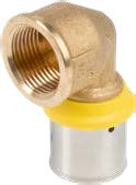Valsir Pexal Gas -sisäkierteinen kulmaliitin 90° 50x4 - Rp 1 1/2"