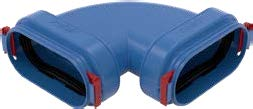 AriaSilent Link Bend Compact -kulmayhde 55x126 mm, L 206 mm