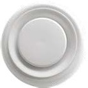 Tuloilmaventtiili 125 mm, valkoinen ABS