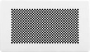 AriaSilent Diamond -säleikkö 280x160 mm, valkoinen teräs