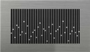 AriaSilent Urban Feel -säleikkö 280x160 mm, satiinipintainen ruostumaton teräs