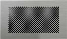AriaSilent Diamond Feel -säleikkö 280x160 mm, satiinipintainen ruostumaton teräs