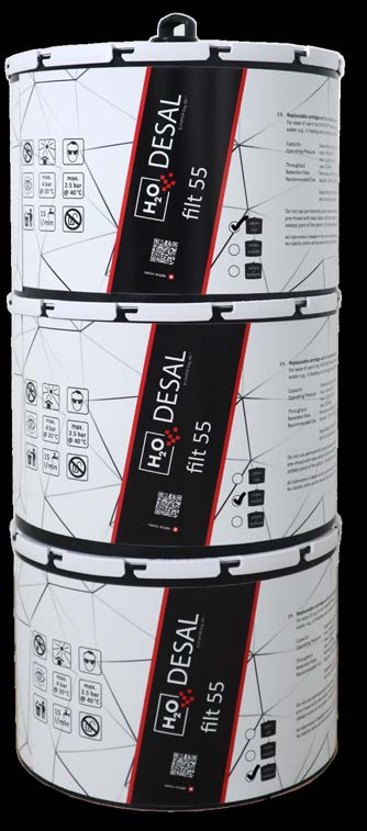 H2O DESAL® filt 55, suodatinpatruunasarja