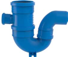Valsir Triplus -P-vesilukko kahdella tuloliitännällä, 110/75/50 mm